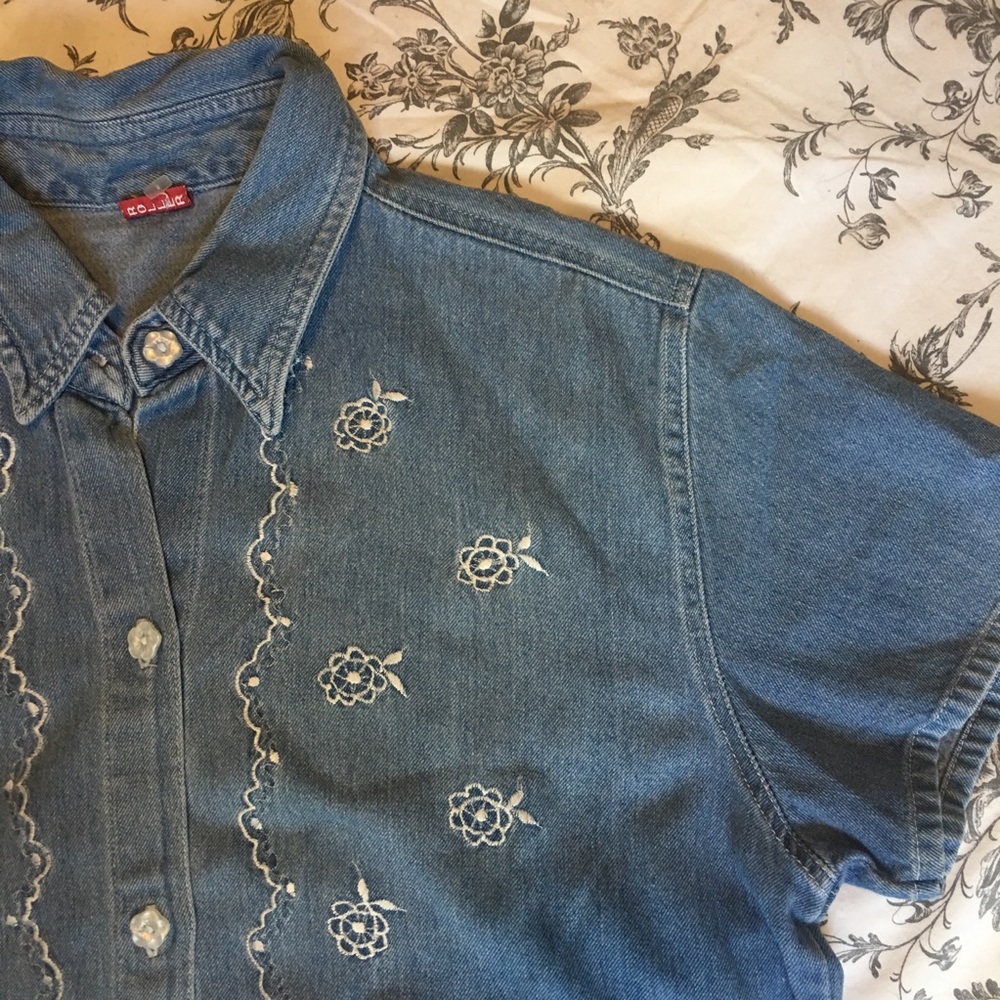 Soft Denim Vintage Top